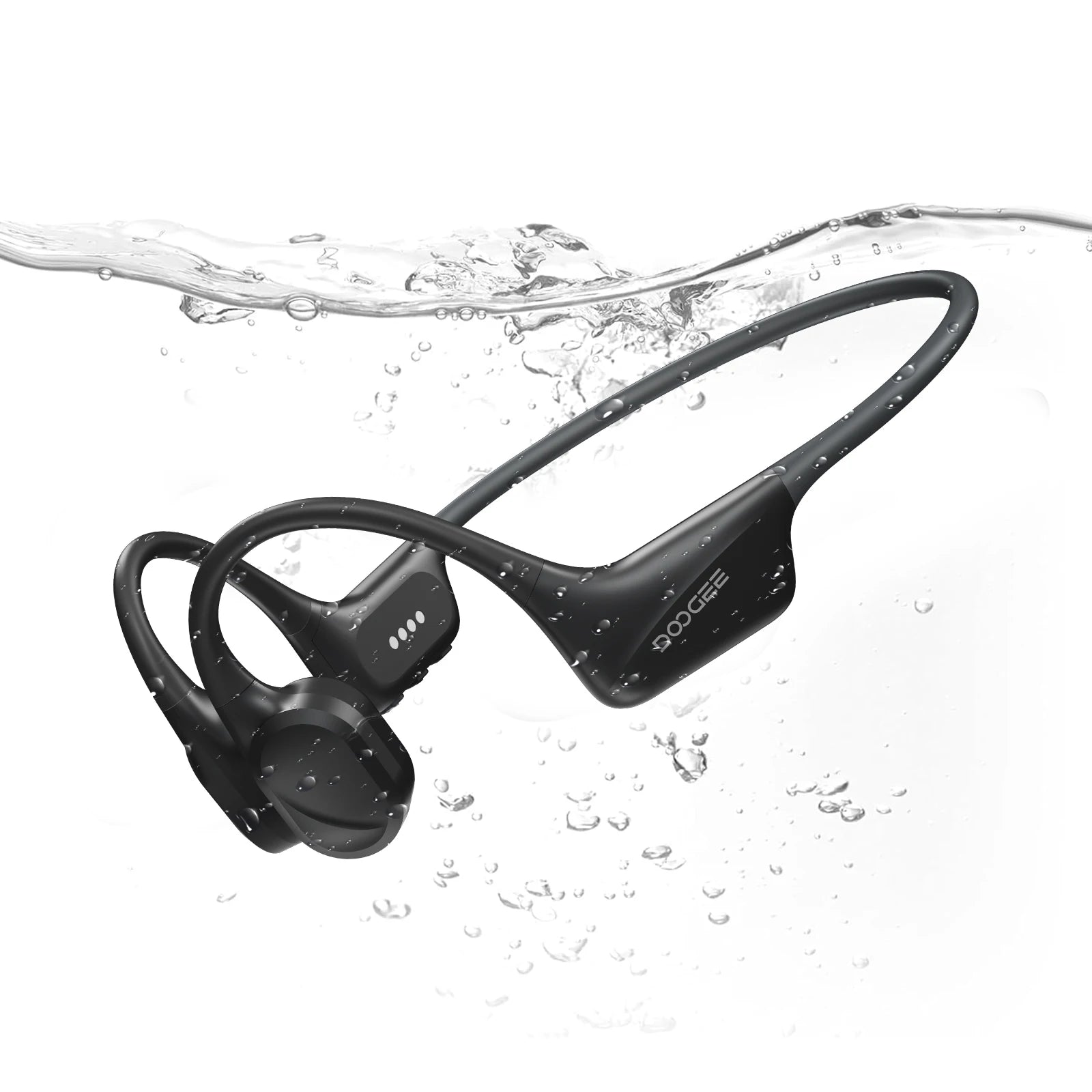 DOOGEE BoneBeat Swim Knochenschall-Kopfhörer IP68 Wasserdicht Schwimmen Open Earphones Bluetooth 5.4 Kabelloser Kopfhörer 7H Akkulaufzeit