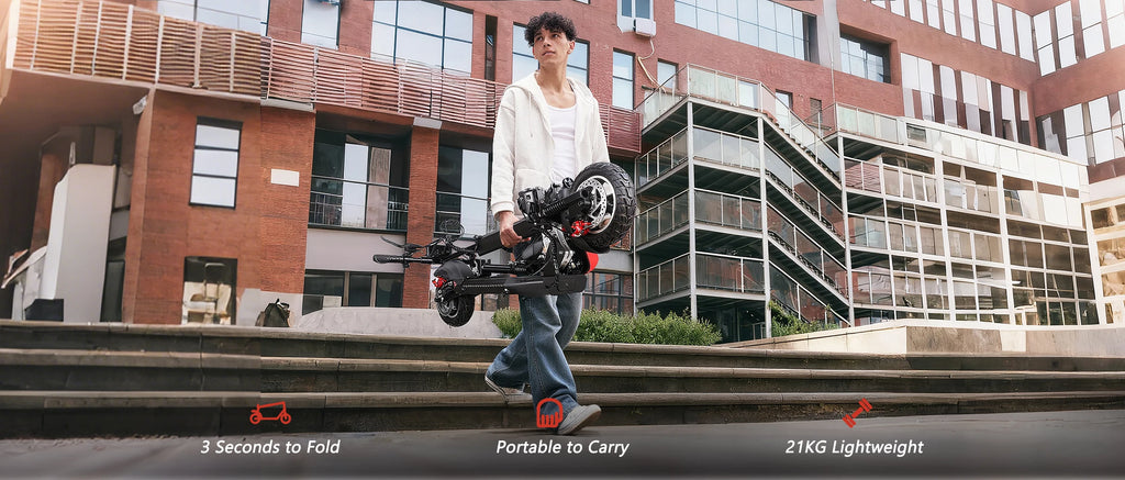 Electric Scooter 800W Motor 48V13AH Battery Send Removable Seat E-Scooter Adult 10" Tire City Commuter All-Terrain Fold Scooters