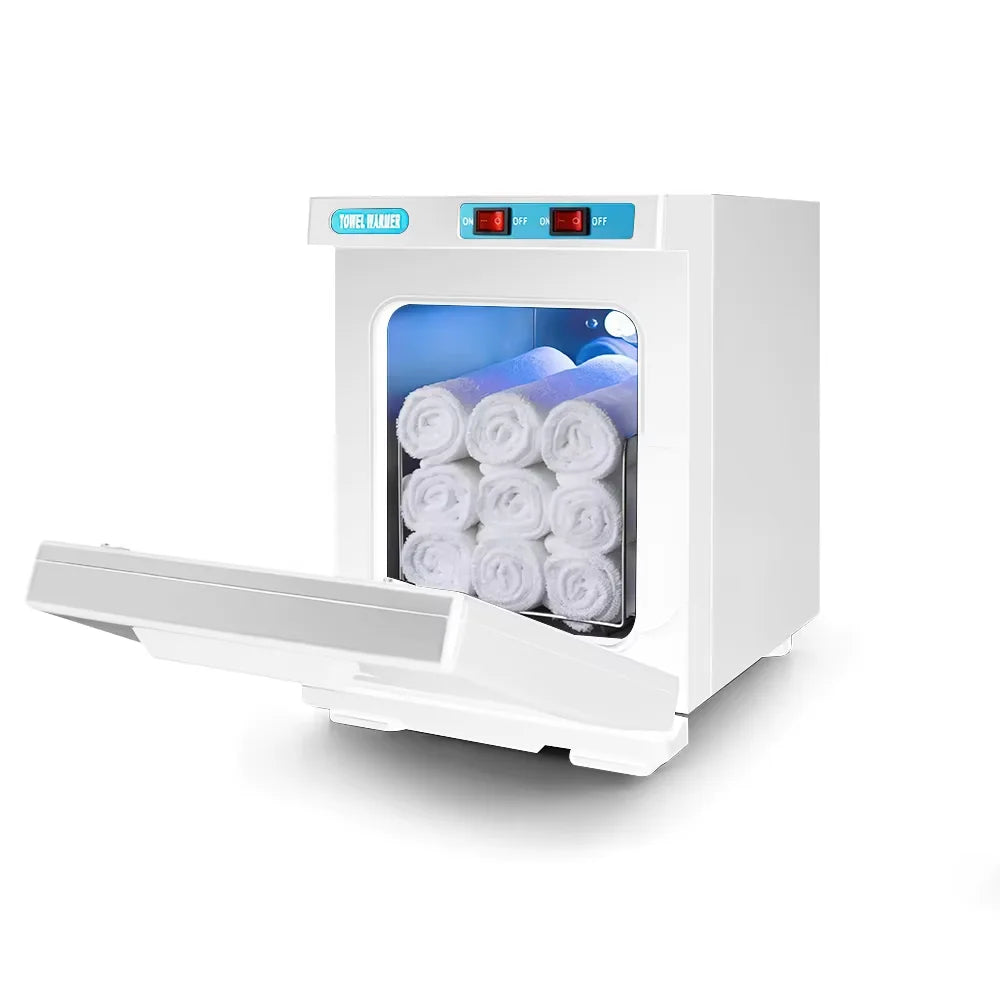 150W UV-Ozon Beheizter Handtuchsterilisator 5L Schnelle Aufwärmzeit für Spa Nagelstudio 3-in-1 Desinfektion mit Wärme & UV & Ozon