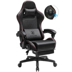 GTPLAYER Gaming Stuhl Ergonomischer Gaming-Sessel Bürostuhl PC Fußstütze Lautsprecher Musik Bürostuhl bis 150 kg