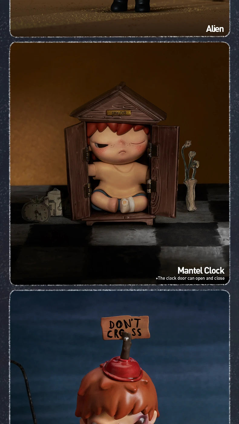 POP MART Hirono Shelter Series Blind Box Toys Kawaii Anime Action Figure Cartoon Model Überraschungsbox Mystery Box Heimdeko