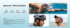 DOOGEE BoneBeat Swim Knochenschall-Kopfhörer IP68 Wasserdicht Schwimmen Open Earphones Bluetooth 5.4 Kabelloser Kopfhörer 7H Akkulaufzeit