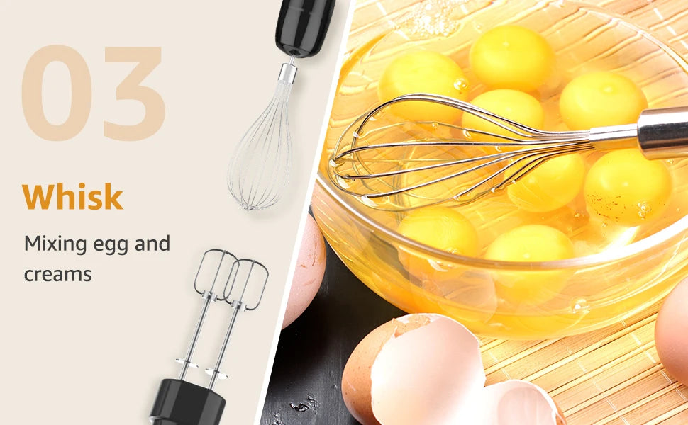1500W 9-in-1 Stabmixer-Set, 21 Geschwindigkeiten & Turbo, inklusive Schneebesen, Zerkleinerer, Milchaufschäumer & Pürierstab zum Mixen und Pürieren