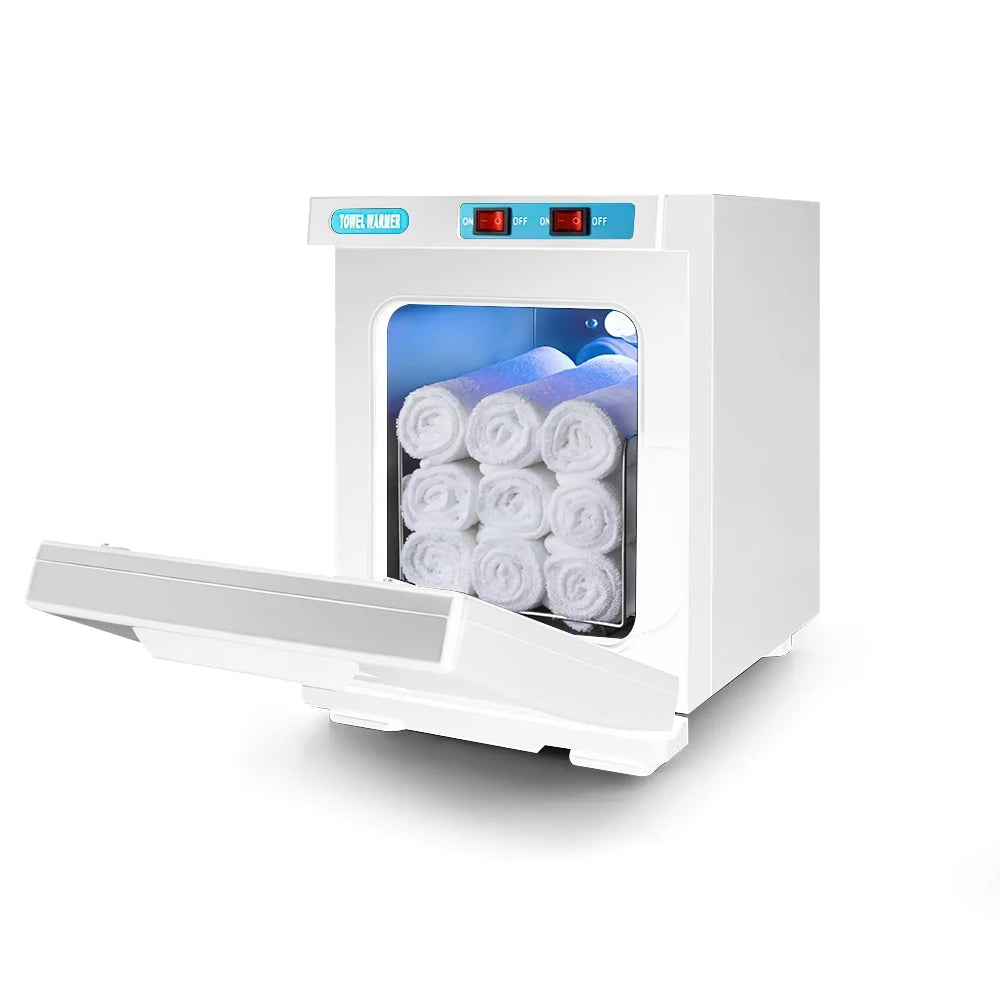 UV Hot Towel Warmer Cabinet 20L 150W Hot Bath Towel Warmer with Aluminum Chamber Fast Heating for Facial Spa Hair Beauty Salon