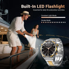 Blackview W90 Pro Smartwatch 1,43" AMOLED Display, Bluetooth Anruffunktion, Herzfrequenzüberwachung, 900 mAh/ 20 Tage Standby, Herren Smartwatch