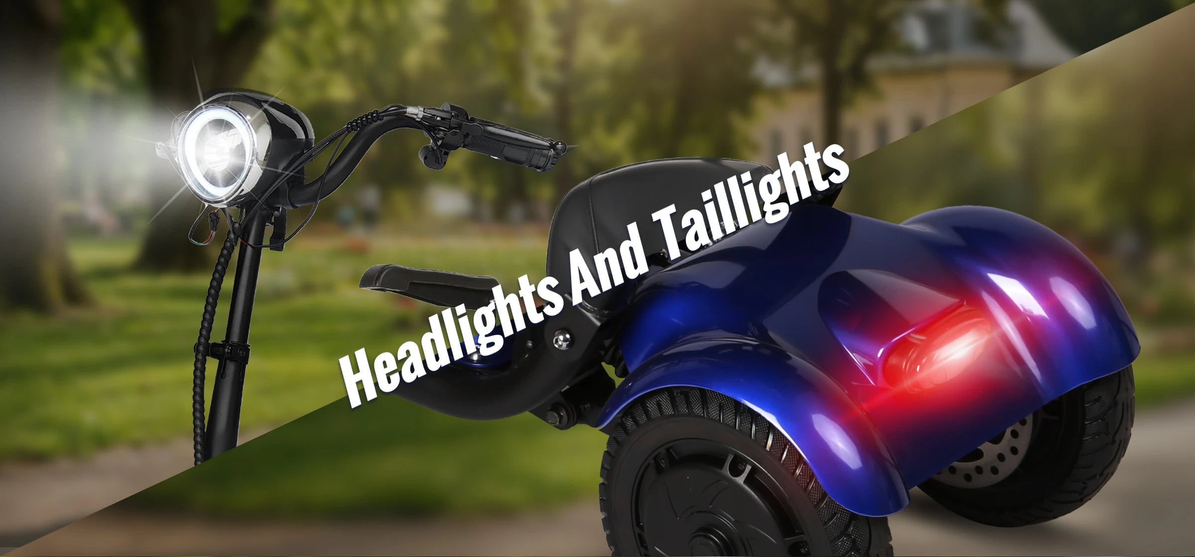 SUNNIGO 4 Wheels All Terrain Electric Mobility Scooter Dual 500W Motor 36V 18Ah Lithium Battery Lightweight Foldable Travel Scooters Adjustable Seat Anti-slip Tires Safe Brake System Comfortable Long Range 50km For Senior Dis