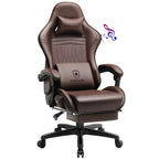 GTPLAYER Gaming Stuhl Ergonomischer Gaming-Sessel Bürostuhl PC Fußstütze Lautsprecher Musik Bürostuhl bis 150 kg
