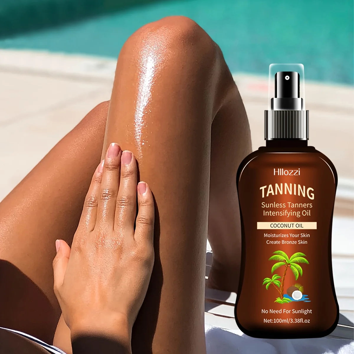 100 ml/3,38 fl.oz Kokosnuss-Bräunungsöl SelbstbräunerIntensivierungsöl SelbstbräunerIntensivierungsöl Neue Sommerprodukte Hauptbild