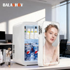 Mini Refrigerator Cosmetics Dormitory Cooler 4L Multifunction Fridge Picnic Camping for Home Car Small Portable Fridge Mirror