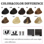 Clip-in Echthaar Extensions Glatt 100% Remy Echthaar Clip-in Extensions Unsichtbare Nahtlose Clip-ins Haarverlängerung 8 Stück Natur