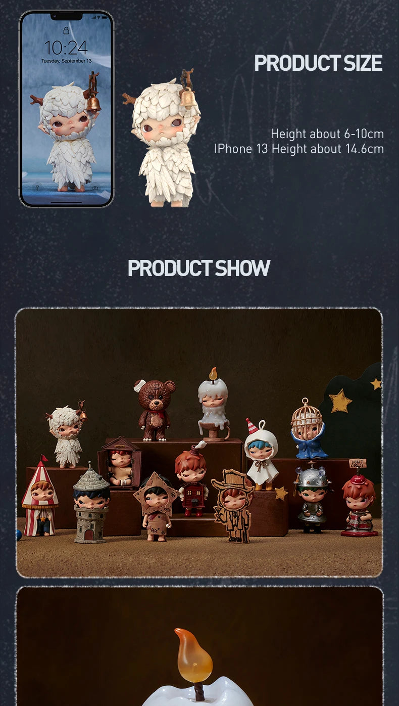 POP MART Hirono Shelter Series Blind Box Toys Kawaii Anime Action Figure Cartoon Model Überraschungsbox Mystery Box Heimdeko