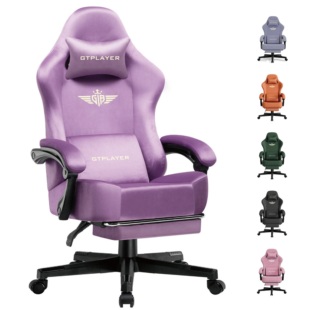 GTPLAYER Gaming-Stuhl Atmungsaktiver Bürostuhl Bürostuhl Ergonomisch Hochwertiger Stoff Ergonomischer PC-Stuhl