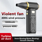 250000RPM Violenter Turbo Jet Fan 53m/s Hochgeschwindigkeits-Brushless-Elektro-Luftgebläse Tragbarer Staubentferner Typ-C wiederaufladbarer Mini-Staubreiniger zur Reinigung von Computer und Autospalten