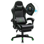 GTPLAYER Gaming Stuhl Ergonomischer Gaming-Sessel Bürostuhl PC Fußstütze Lautsprecher Musik Bürostuhl bis 150 kg