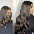 Wellenförmige Clip-in-Echthaarverlängerungen Clip Ins 120 Gramm Body Wave 18 Zoll 8 Stück Naturschwarz 100% Echthaar
