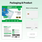 EIOTCLUB Europe SIM-Karte, 1 GB, Prepaid Highspeed-Datentarif-SIM für 33 EU-Länder, aufladbar, für Smartphones, Router, Tablets