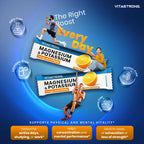 Vitastrong Magnesium & Kalium 10-in-1 Formel - 24 Sticks mit Vitamin C und B-Vitaminen, Orangengeschmack, Saccharose-frei, GMO-frei, Gluten-frei