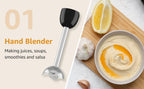 1500W 9-in-1 Stabmixer-Set, 21 Geschwindigkeiten & Turbo, inklusive Schneebesen, Zerkleinerer, Milchaufschäumer & Pürierstab zum Mixen und Pürieren