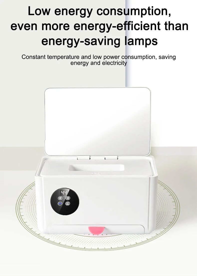 Baby Wet Wipes Heater Thermostat Tissue Paper Facial Mask Warmer Case Wet Towel Dispenser Thermal Napkin Heating Insulation Box