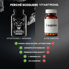Arginin 4500mg + Vitamin B6 Vitastrong, 120 Tabletten L-Arginin HCL Hochdosiert Kyowa Qualität, L-Arginin Pulver Rein mit Vit B6, Pre-Workout Supplement Post-Workout Glutenfrei-Ohne GVO