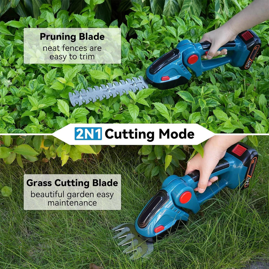 Akku-Heckenschere 2-in-1 Haushalt Rasenmäher Gartenschere Gartengeräte Für Makita Akku Schere Astsäge