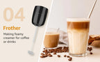1500W 9-in-1 Stabmixer-Set, 21 Geschwindigkeiten & Turbo, inklusive Schneebesen, Zerkleinerer, Milchaufschäumer & Pürierstab zum Mixen und Pürieren