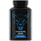 ZMA Nahrungsergänzungsmittel Vitastrong Dosis extra hoch mit Vitamin B6 Hochdosiert, Zink und Magnesiumcitrat, 120 Magnesium B6 Zink Kapseln für Energiestoffwechsel und Müdigkeitsreduzierung