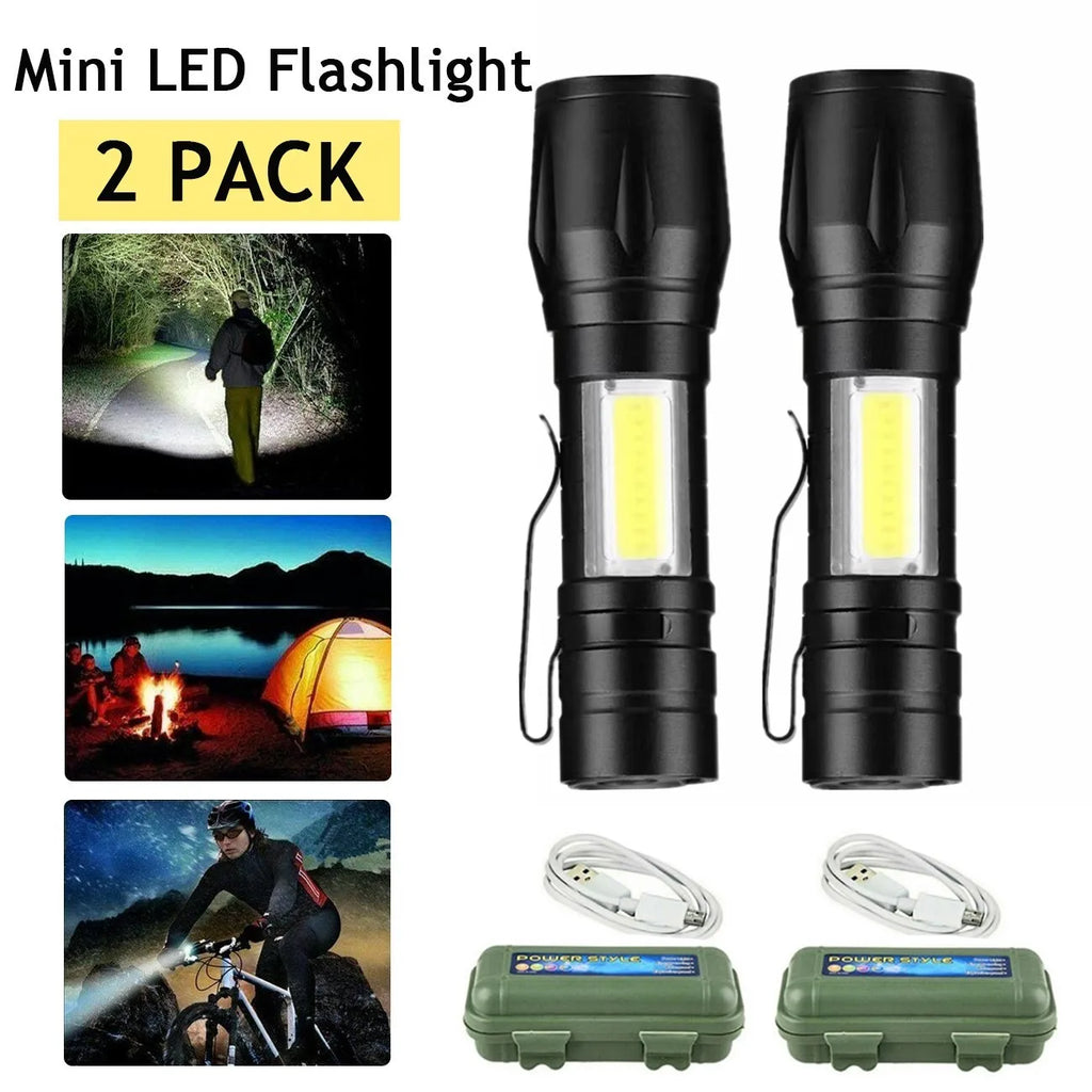 99000000LM Ultrahelle taktische Taschenlampe Hochleistungs-LED-Taschenlampe Wiederaufladbar Wasserdicht Tragbare Handlampe für Outdoor-Camping Polizei Notfallgebrauch