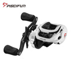 Piscifun Carbon XCS Baitcaster Rolle 8kg Bremskraft 156g Baitcasting Angelrolle 8,1:1 Übersetzung Duales Bremssystem Rahmenwurfrolle