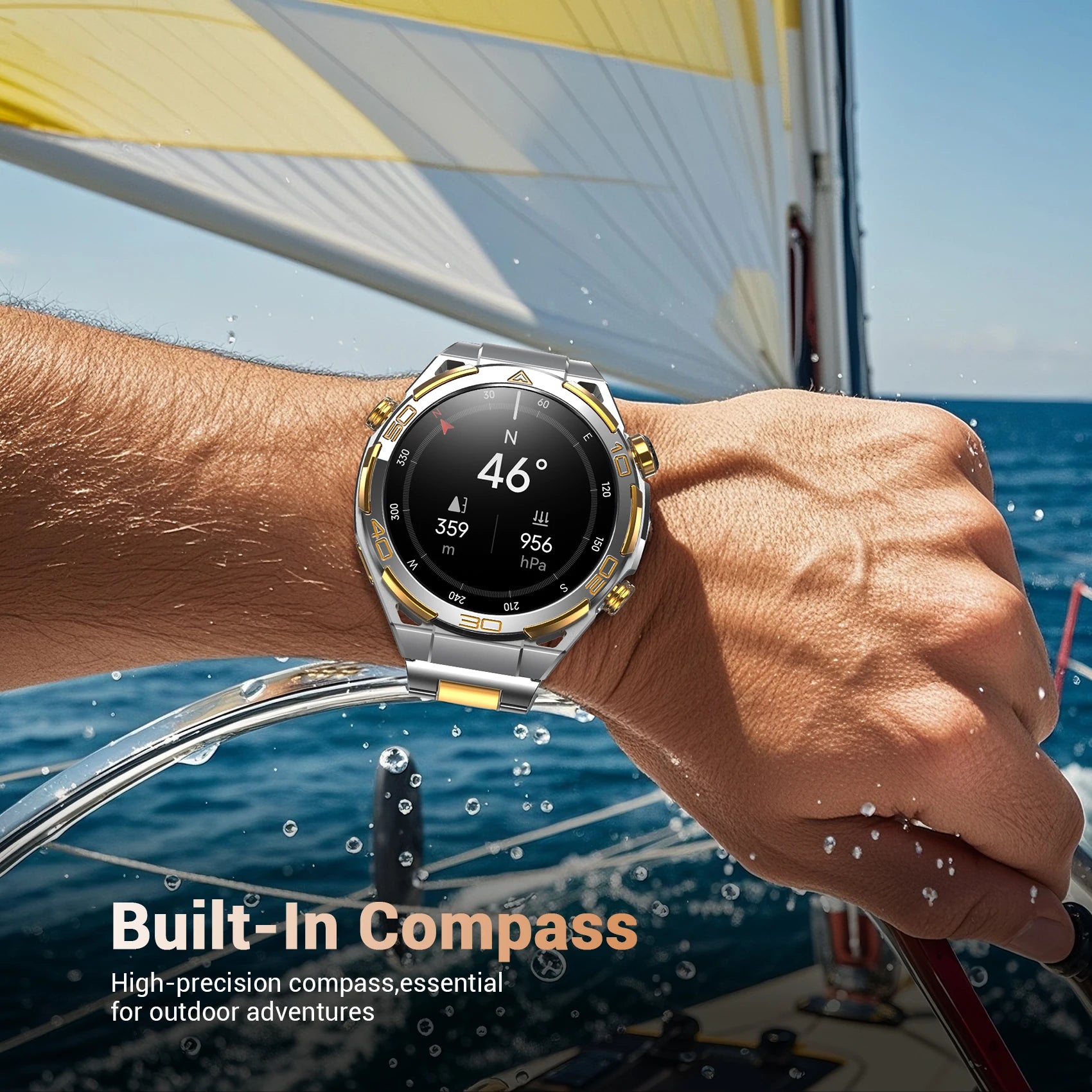 Blackview W90 Pro Smartwatch 1,43" AMOLED Display, Bluetooth Anruffunktion, Herzfrequenzüberwachung, 900 mAh/ 20 Tage Standby, Herren Smartwatch