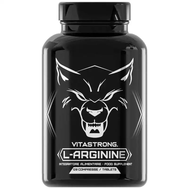 Arginin 4500mg + Vitamin B6 Vitastrong, 120 Tabletten L-Arginin HCL Hochdosiert Kyowa Qualität, L-Arginin Pulver Rein mit Vit B6, Pre-Workout Supplement Post-Workout Glutenfrei-Ohne GVO