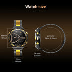 Blackview W90 Pro Smartwatch 1,43" AMOLED Display, Bluetooth Anruffunktion, Herzfrequenzüberwachung, 900 mAh/ 20 Tage Standby, Herren Smartwatch