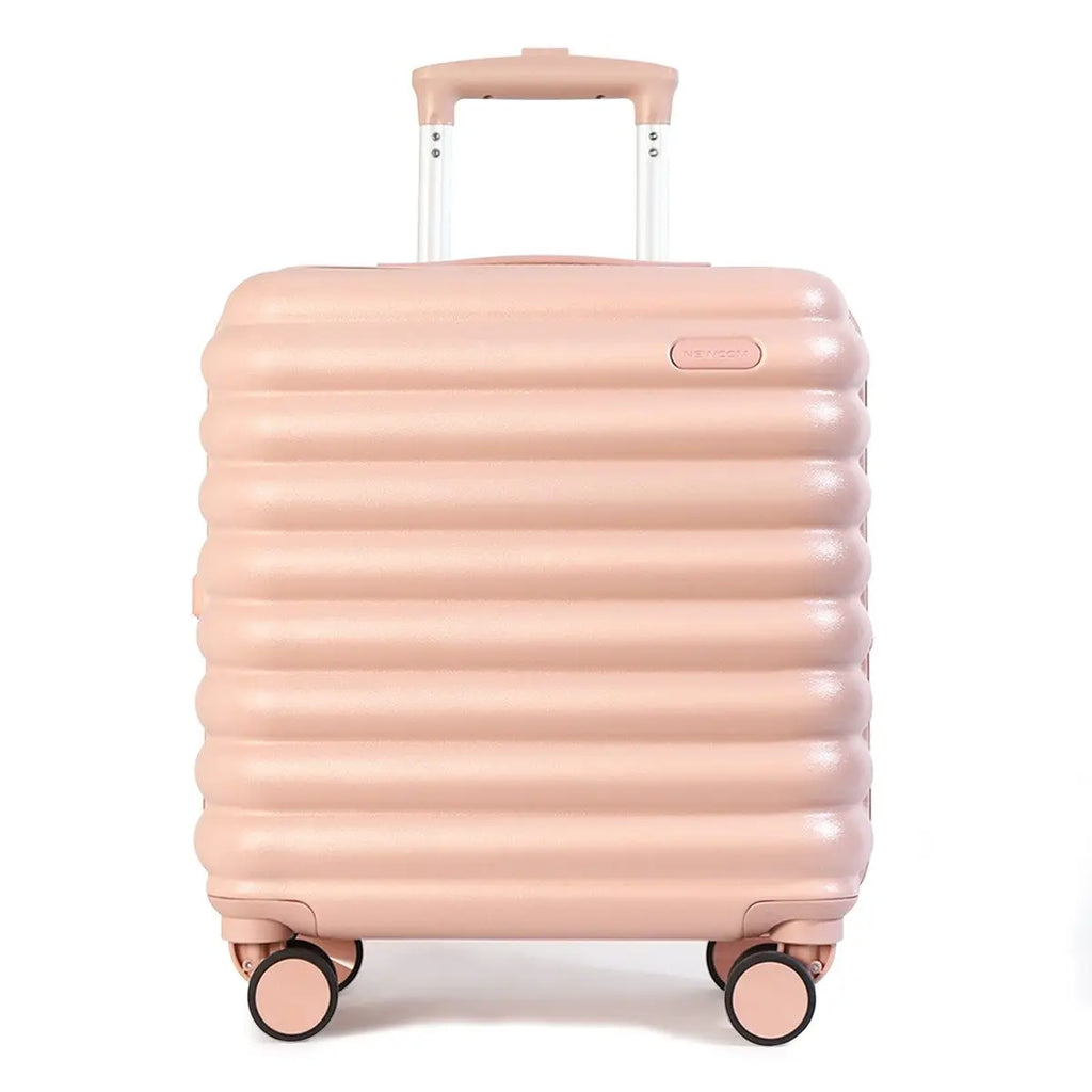 SUPER SOLU Koffer (18 Zoll Handgepäck/22 Zoll Aufgabegepäck, separat wählbar), PC+ABS leichter Trolley mit antibakteriellem Nanosilber-Griff, TSA-Schloss, Organizer-Innenfächer, tragbarer Ventilator – Versand aus Deutschland