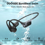 DOOGEE BoneBeat Swim Knochenschall-Kopfhörer IP68 Wasserdicht Schwimmen Open Earphones Bluetooth 5.4 Kabelloser Kopfhörer 7H Akkulaufzeit
