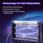 UV Mosquito Killer Lamp, Electric Insect Trap ,Quiet & Energy Saving, Wall Mount or Stand, Covers 10-150m² for Indoor O