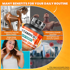 Vitamin D3 2000 IE 50mcg Hochdosiert, 1 pro Tag, 450 Tabletten D3 Vitamin Cholecalciferol (15+ Monate), Immunsystem, Knochen, Zähne, Muskeln, Ergänzung Vit D Premium Qualität Vitastrong