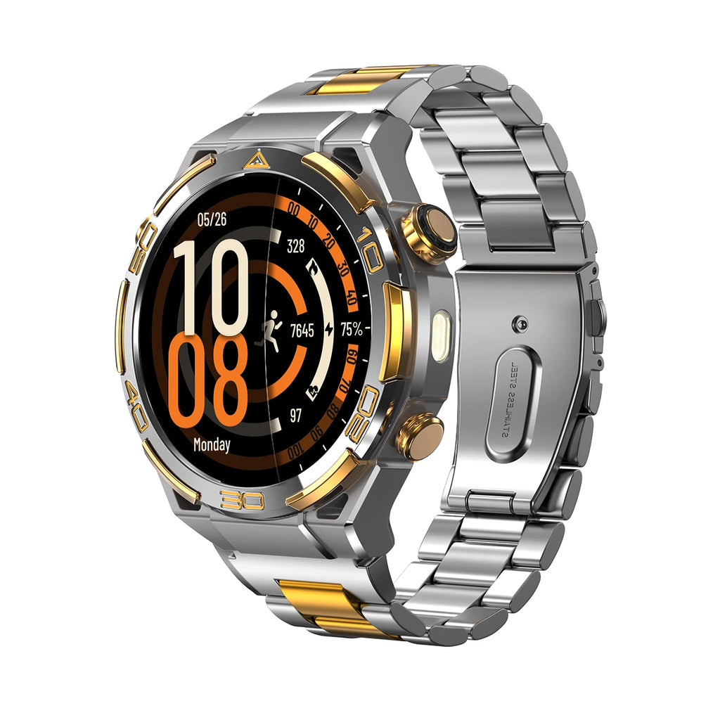 Blackview W90 Pro Smartwatch 1,43" AMOLED Display, Bluetooth Anruffunktion, Herzfrequenzüberwachung, 900 mAh/ 20 Tage Standby, Herren Smartwatch