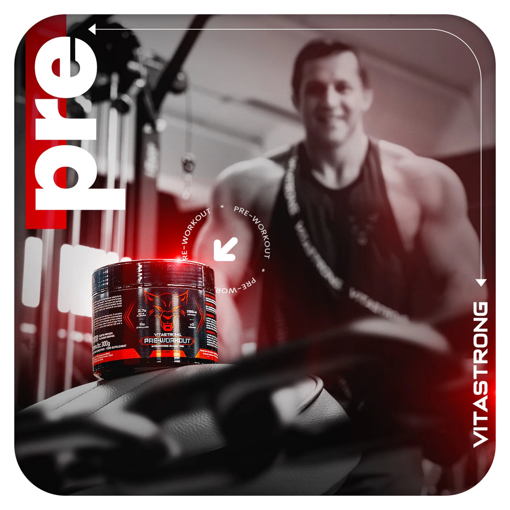 Pre-Workout Powerful 300g - Veganes Nahrungsergänzungsmittel mit L-Citrullin, Beta-Alanin, Koffein, Taurin, AstraGin, Panax Notoginseng, Vitastrong (24 Portionen, Orange Geschmack) - Hergestellt in Italien, Pre-Workout Nahrungsergänzungsmittel Pulver