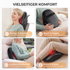Massagegerät mit Heizfunktion, 3D Shiatsu Massagegerät zur Entspannung, Heizmassage mit Shiatsu-Knetmassage, Bestes Geschenk für Männer und Frauen