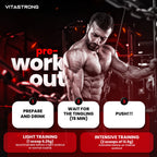 Pre-Workout Powerful 300g - Veganes Nahrungsergänzungsmittel mit L-Citrullin, Beta-Alanin, Koffein, Taurin, AstraGin, Panax Notoginseng, Vitastrong (24 Portionen, Orange Geschmack) - Hergestellt in Italien, Pre-Workout Nahrungsergänzungsmittel Pulver