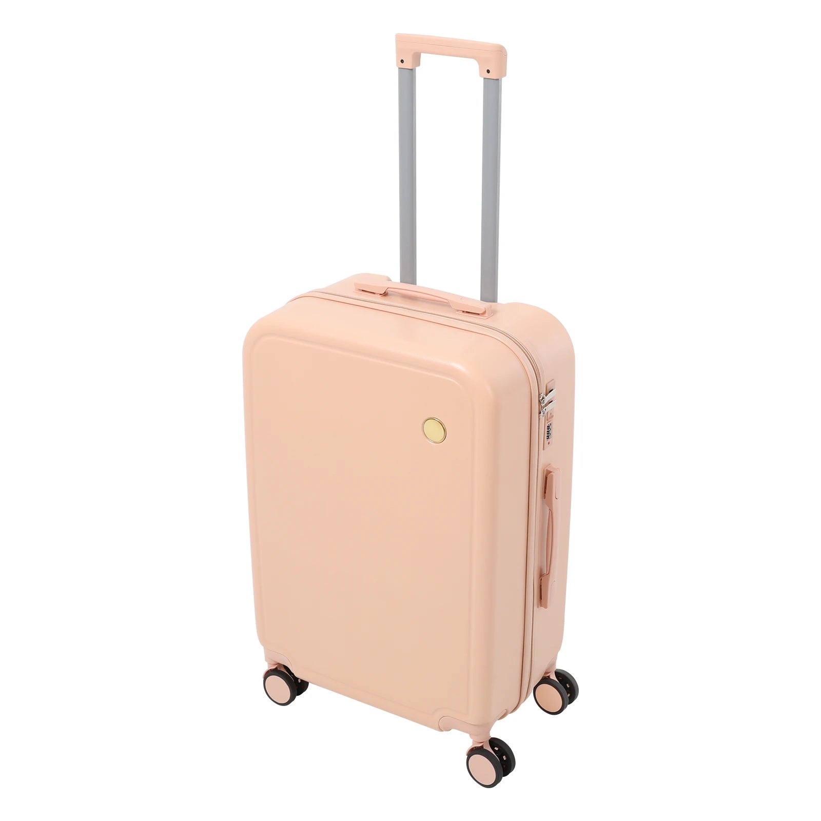 14 Zoll & 24 Zoll Koffer-Kombination, kleine und große Koffer, Hartschalen-Handgepäck, Spinner-Gepäck mit Kosmetiktasche, leichtes, verschleißfestes Gepäck für Geschäfts- und Urlaubsreisen, Pink