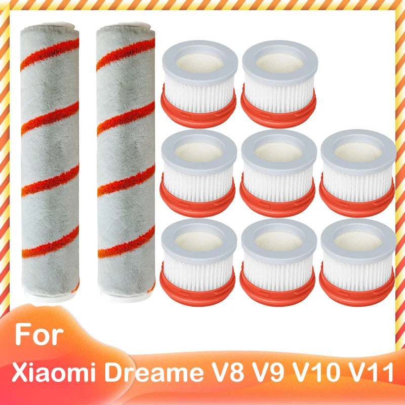Kompatibel für Xiaomi Dreame V9 V10 V11 V8 V9B V9P XR Zubehör Hauptbürste HEPA Filter Kabelloser Handstaubsauger Teile