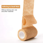 10 Rollen Medizinischer Klebeverband Elastisches Atmungsaktives Sport-Selbstklebeband Beige Wickelband für Finger Handgelenk Knöchel Erste Hilfe