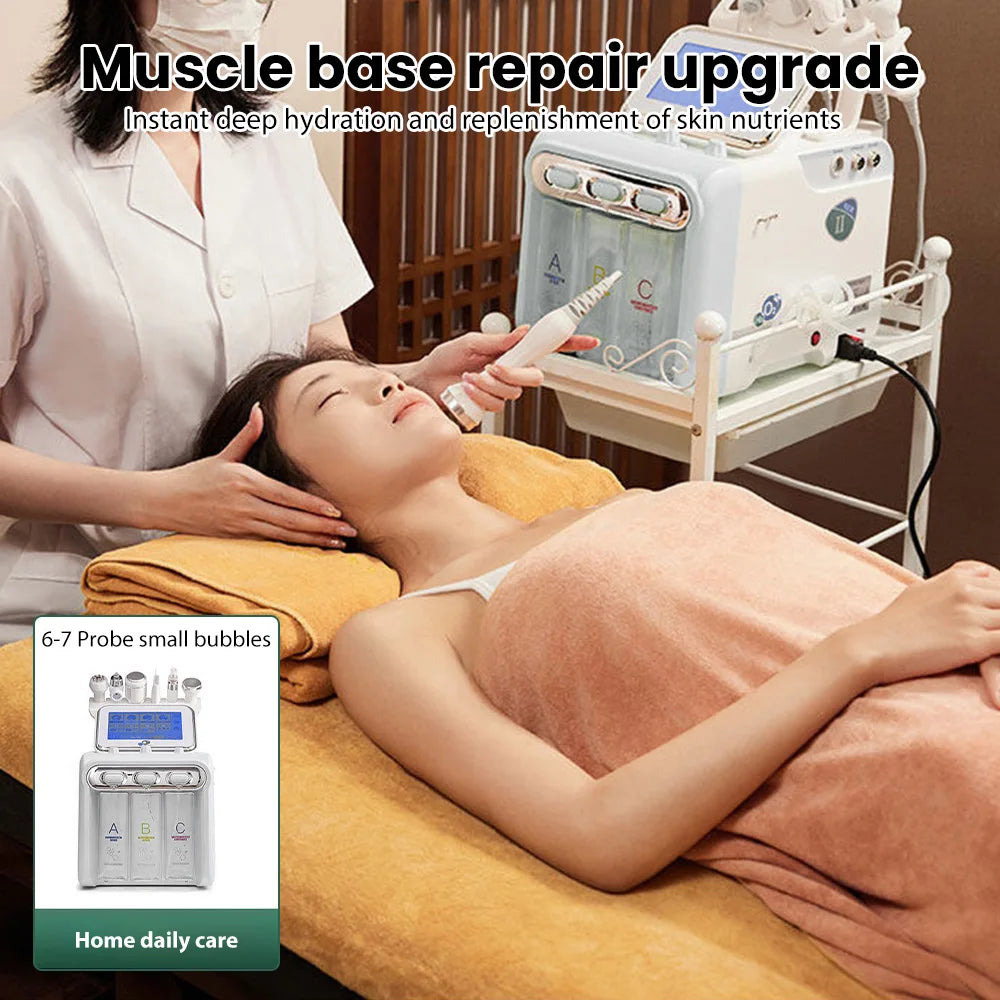 6in1 Dermabrasion Peel Spa Facial Rejuvenation Machine Skin Rejuvenation Hydro Dermabrasion Aqua Deep Cleansing Skin Care Device