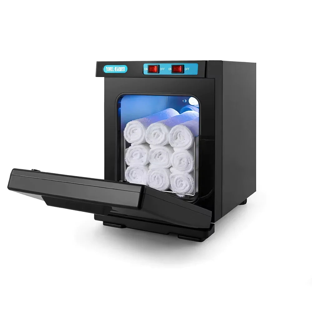 150W UV-Ozon Beheizter Handtuchsterilisator 5L Schnelle Aufwärmzeit für Spa Nagelstudio 3-in-1 Desinfektion mit Wärme & UV & Ozon