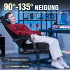GTPLAYER Gaming-Stoffstuhl, ergonomischer Bürostuhl, PC-Stuhl, verstellbarer und drehbarer Schreibtischstuhl