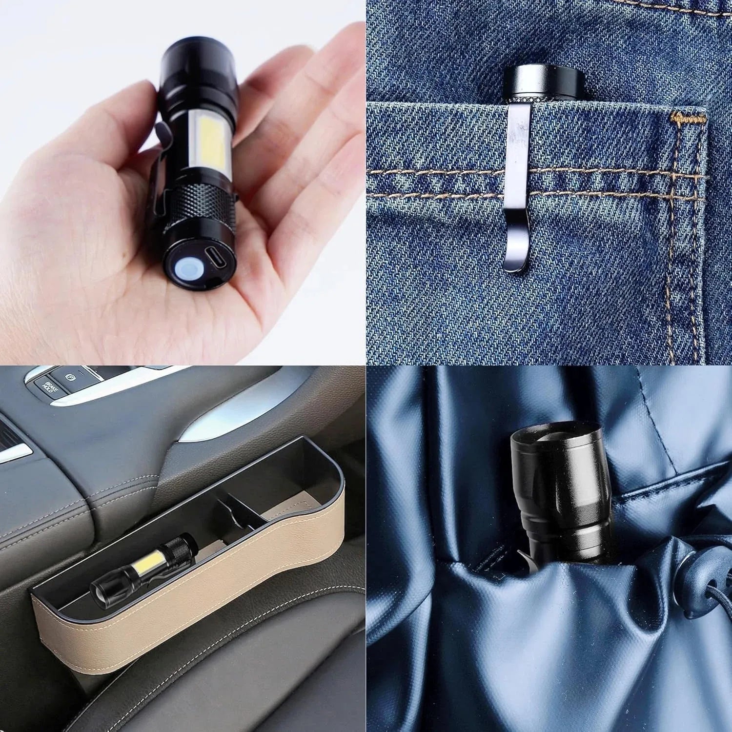 99000000LM Ultrahelle taktische Taschenlampe Hochleistungs-LED-Taschenlampe Wiederaufladbar Wasserdicht Tragbare Handlampe für Outdoor-Camping Polizei Notfallgebrauch Hauptbild
