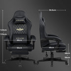 GTPLAYER Gaming-Stoffstuhl, ergonomischer Bürostuhl, PC-Stuhl, verstellbarer und drehbarer Schreibtischstuhl