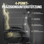 GTPLAYER Gaming-Stoffstuhl, ergonomischer Bürostuhl, PC-Stuhl, verstellbarer und drehbarer Schreibtischstuhl