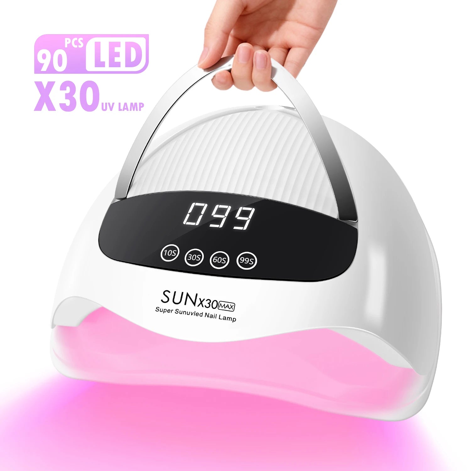 DianaBeauty UV Nagellampe Tragbarer Nageltrockner mit Touchscreen Professionelle Manikürelampe mit Smart Sensor und Griff Nagelwerkzeug Hauptbild
